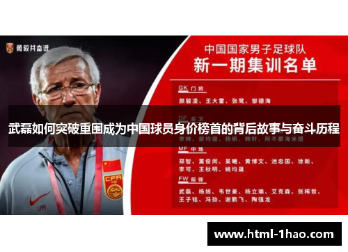 武磊如何突破重围成为中国球员身价榜首的背后故事与奋斗历程