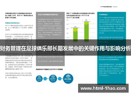 财务管理在足球俱乐部长期发展中的关键作用与影响分析