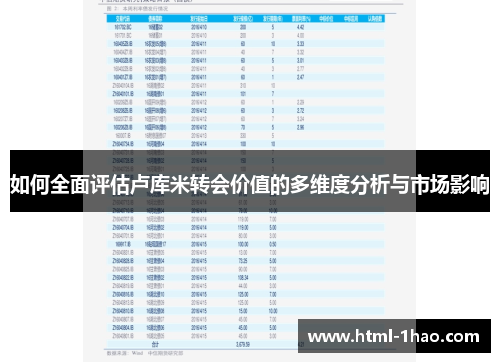 如何全面评估卢库米转会价值的多维度分析与市场影响