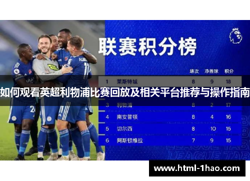如何观看英超利物浦比赛回放及相关平台推荐与操作指南